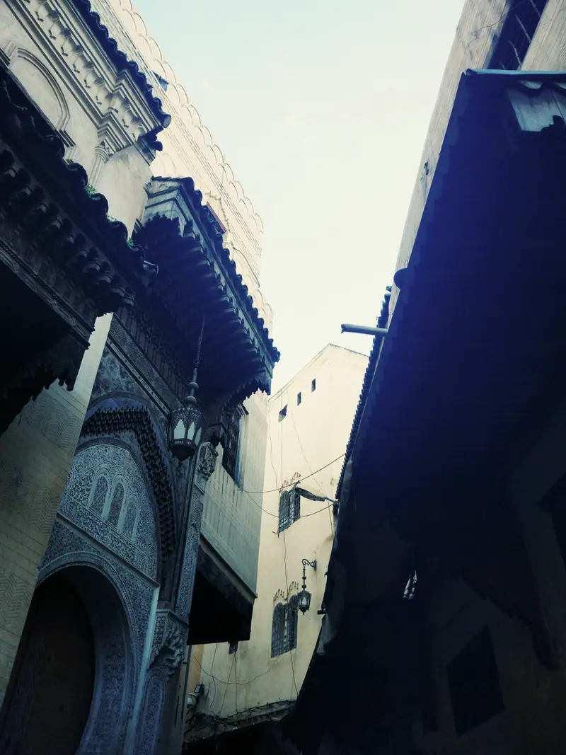 A narrow street in the medina of Fès
