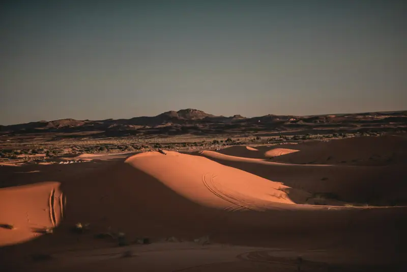 Dunes of the Sahara at dusk, Morocco